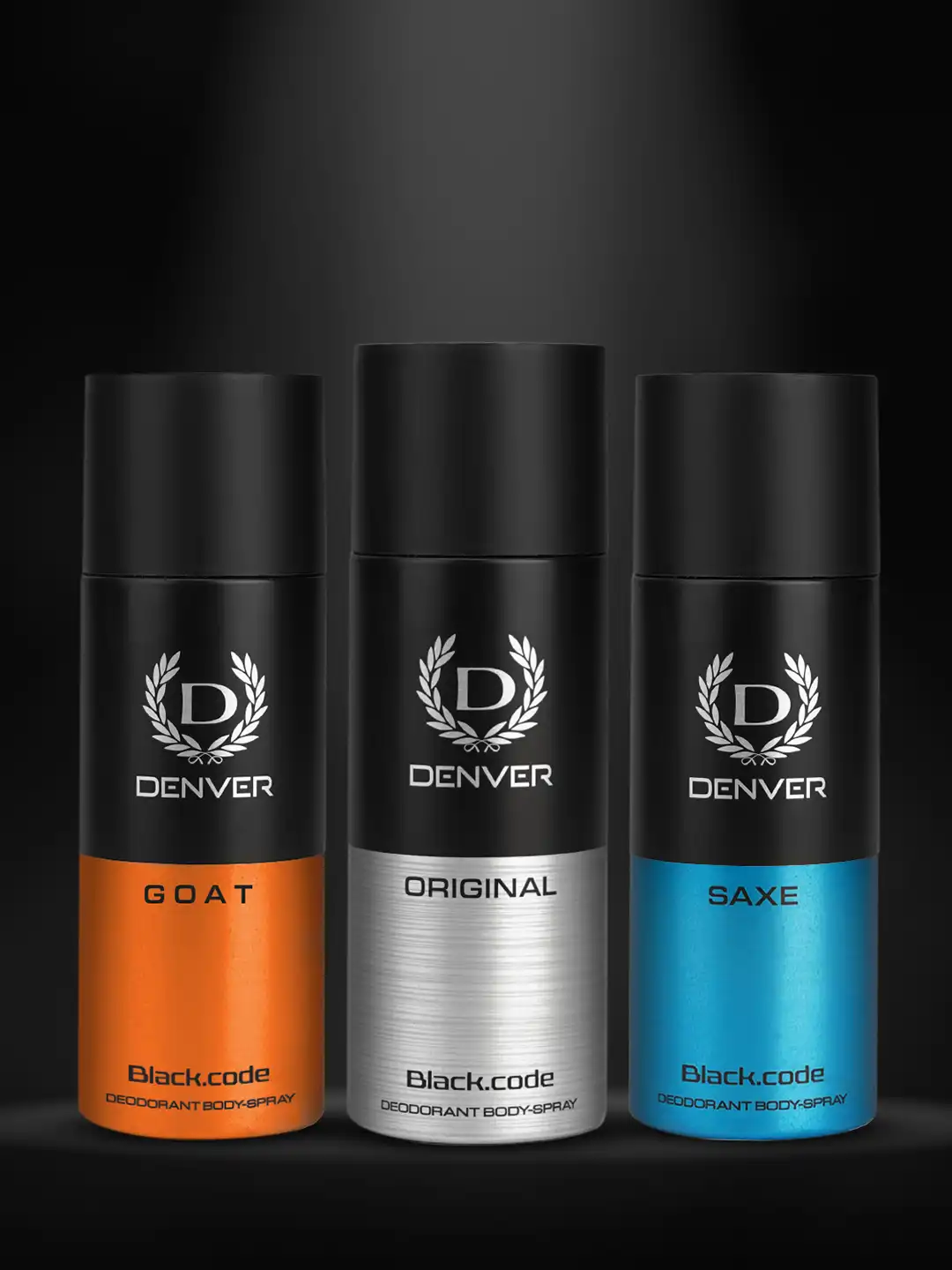 Buy Denver Men Saxe Black.code Long-Lasting Deodorant Body Spray
