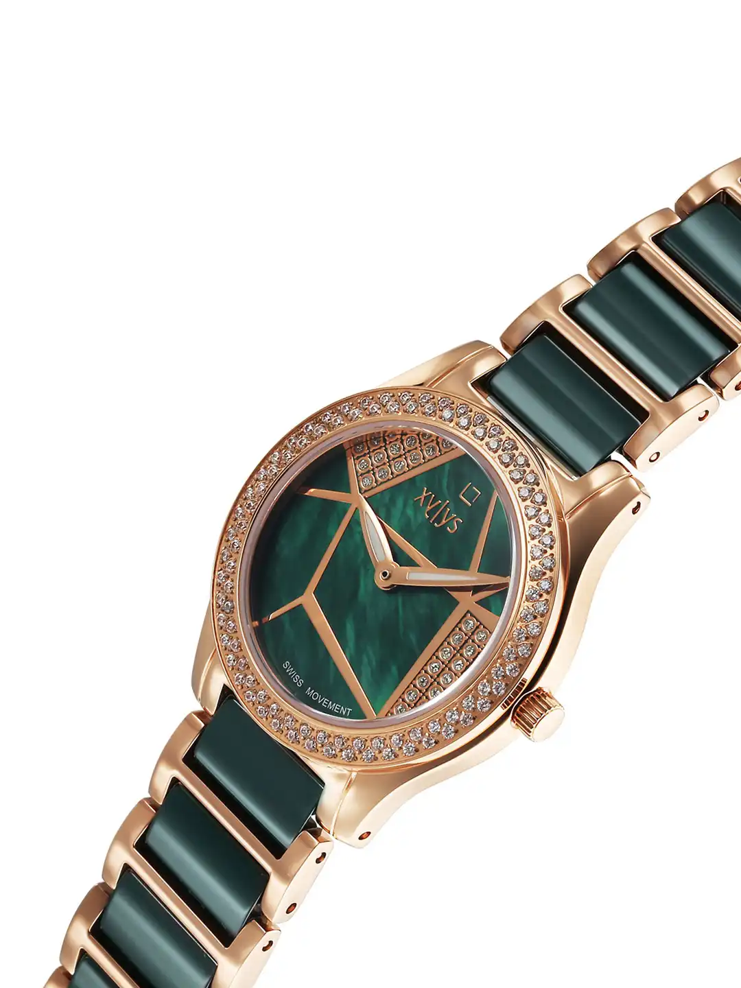 Buy Xylys Women Shimmer Swiss Aanlog Green Dial Watch - 9766WD04E
