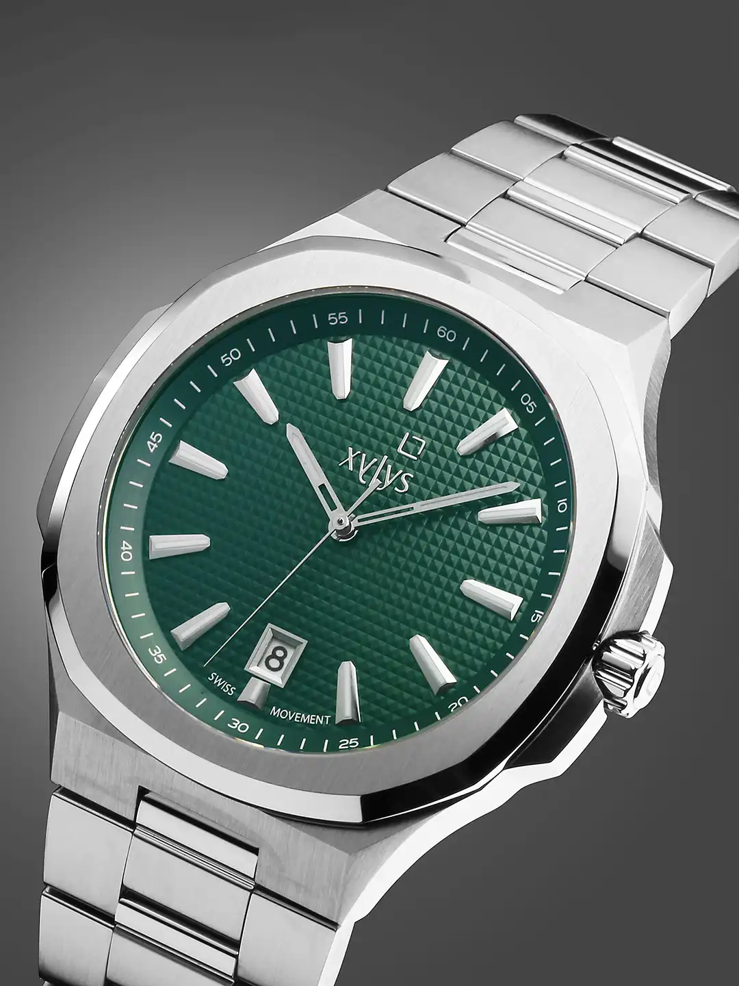 Buy Xylys Men Integra Swiss Analog Stainless Steel Green Dial