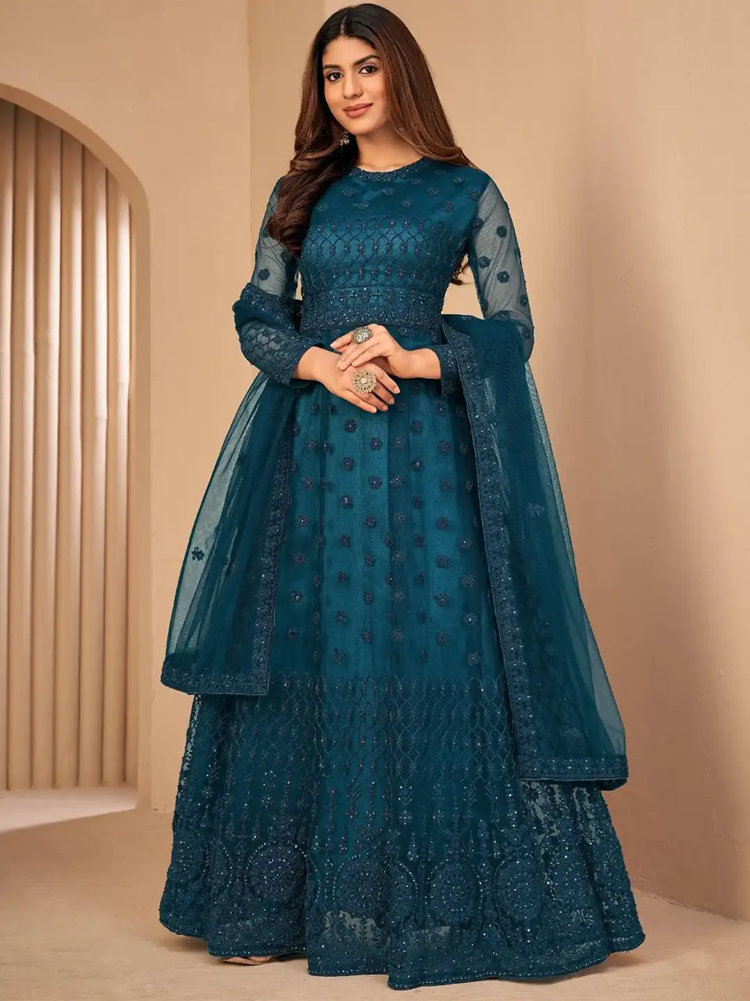 Buy Aika Embroidered Net Formal Fit & Flare Maxi Dress - Dresses for Women 30771244 | Myntra Buy Aika Embroidered Net Formal Fit & Flare Maxi Dress - Dresses for Women 30771244 | Myntra