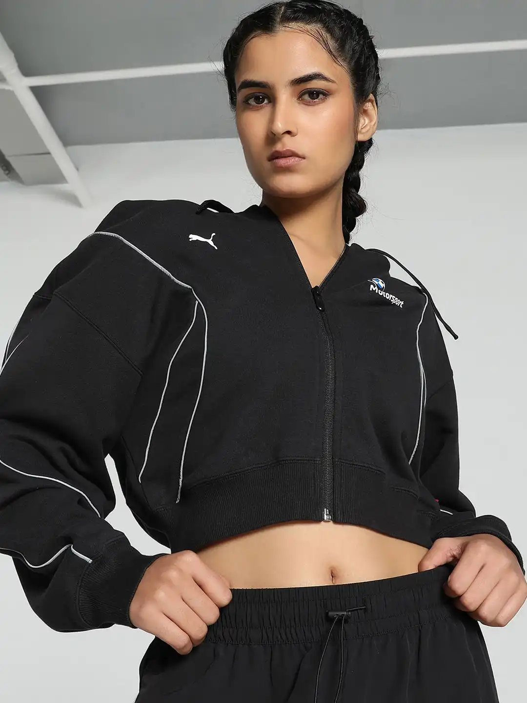 Buy BMW M Motorsport Women's Relaxed Fit Sweat Jacket - Jackets