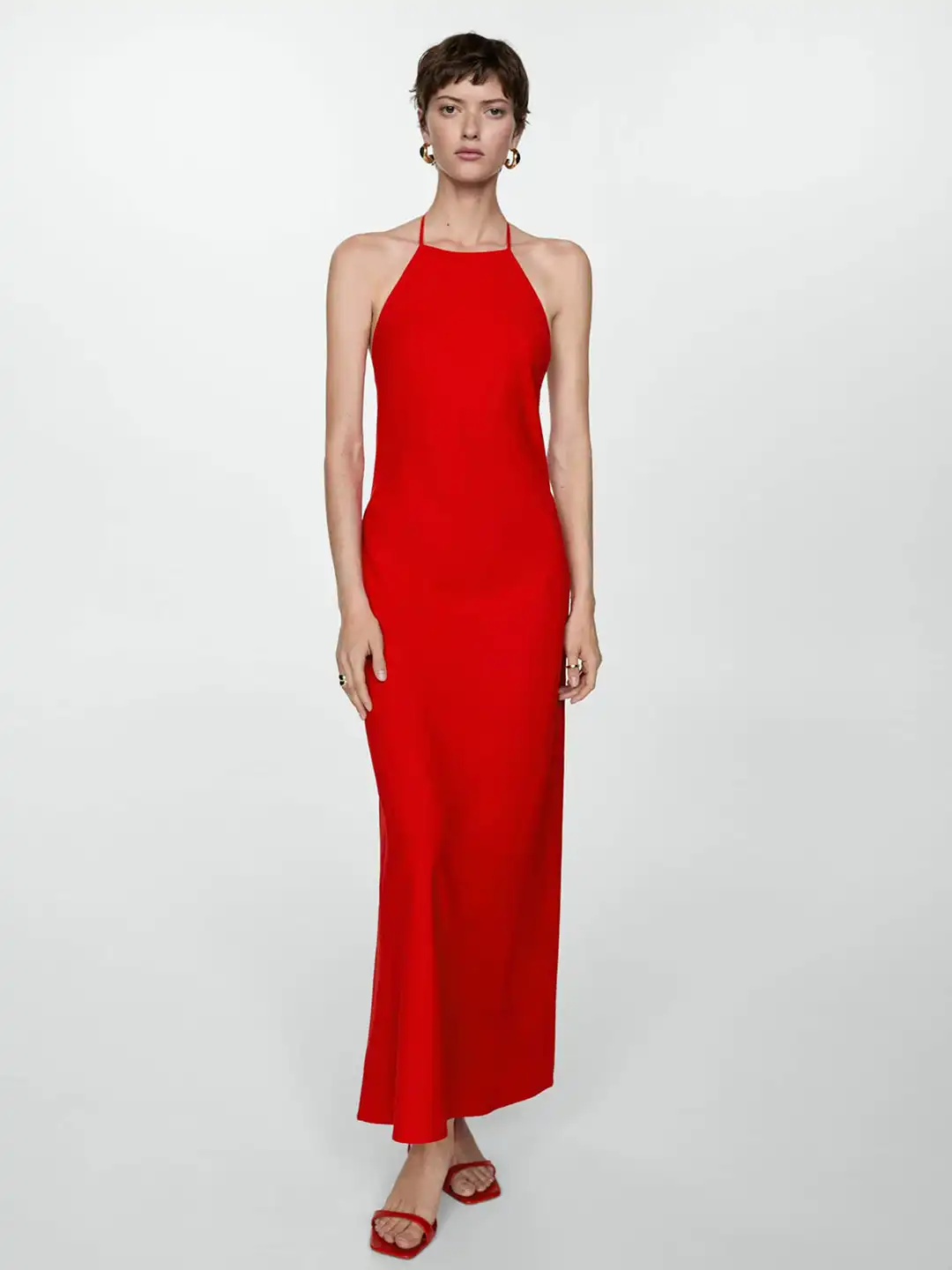 mango red halter dress Buy Neck A-Line Maxi - Dresses for Women 30373607 489