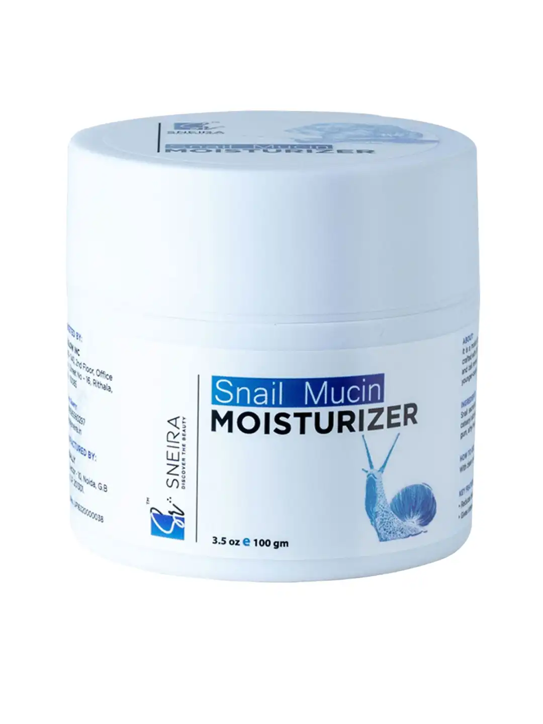 Buy SNEIRA Snail Mucin Moisturizer With Hyaluronic Acid - 100 g