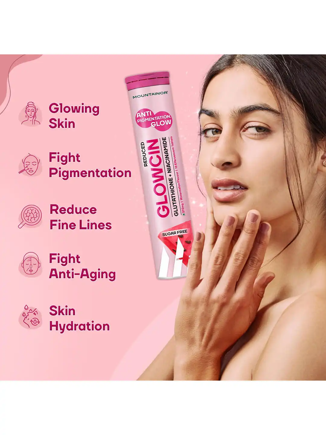 mountainor glutathione Buy MOUNTAINOR Set Of 2 Glowcin Effervescent With Glutathione & Niacinamide  - 15 Tablets Each - Skin Supplements for Unisex 32019943