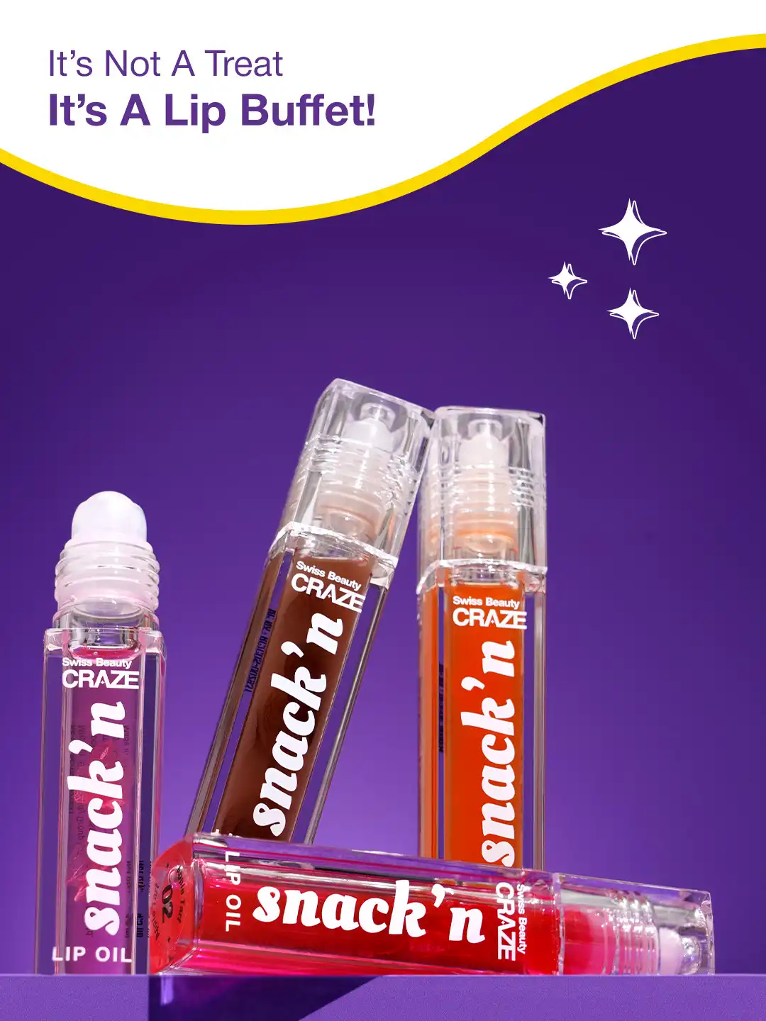 Buy SWISS BEAUTY Craze Snack n Lip Oil with Vit-E & Hyaluronic