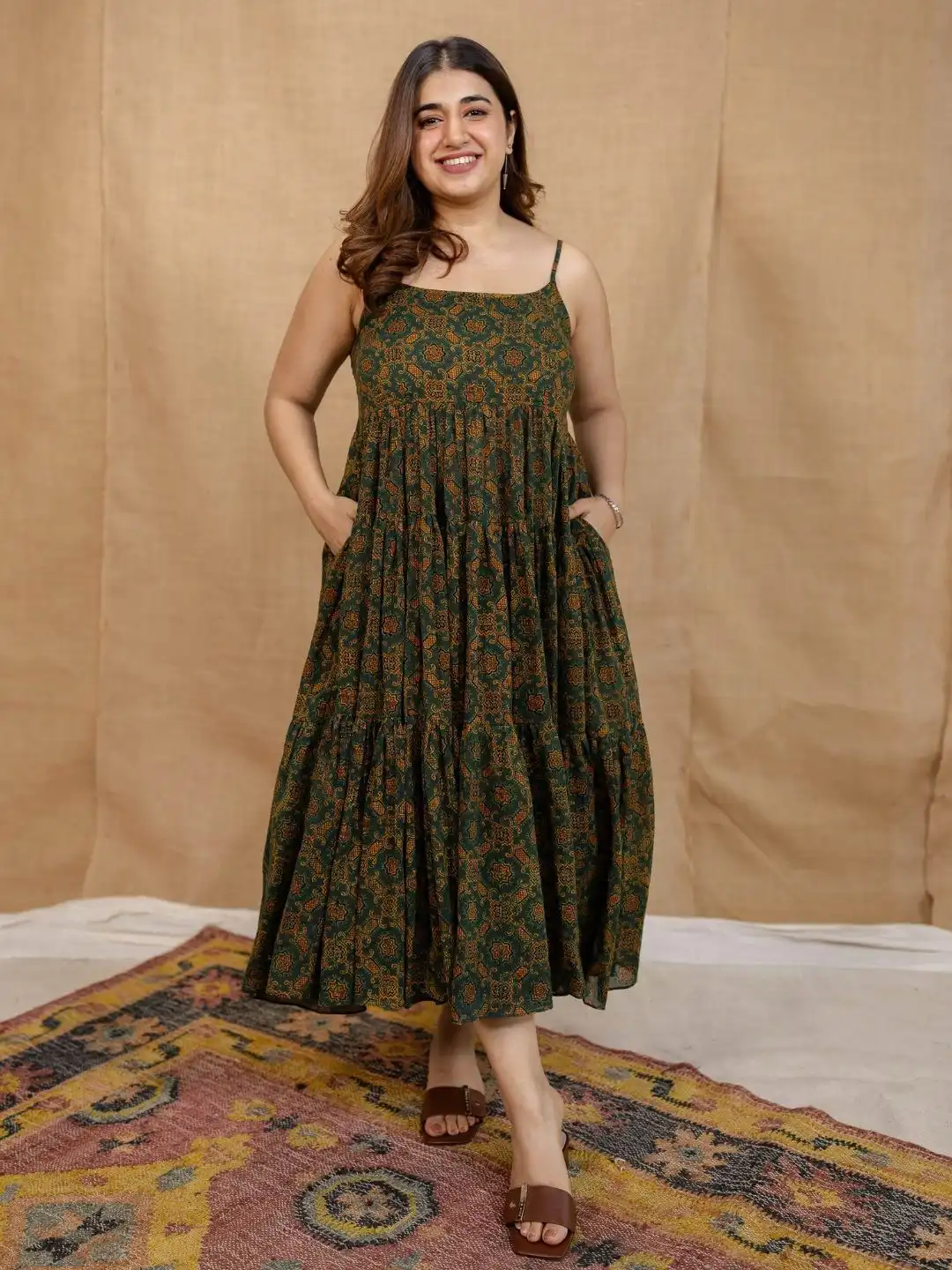 a line dress indian A-line Maxi Dress main image 1
