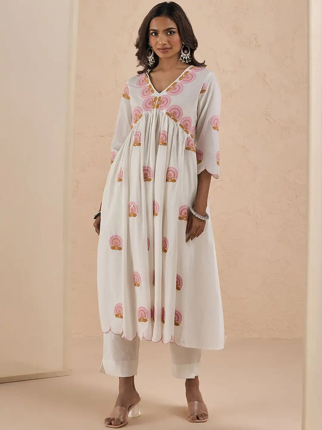 Buy Likha Alia Cut Kurta all Over Embroidered Buta Kurta & Pant - Kurta Sets for Women 30243069