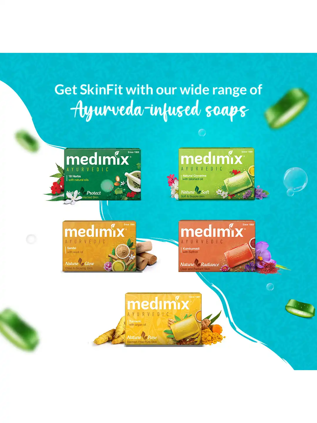 Buy medimix AYURVEDIC Set Of 5 Nature Cool Soap With Vetiver