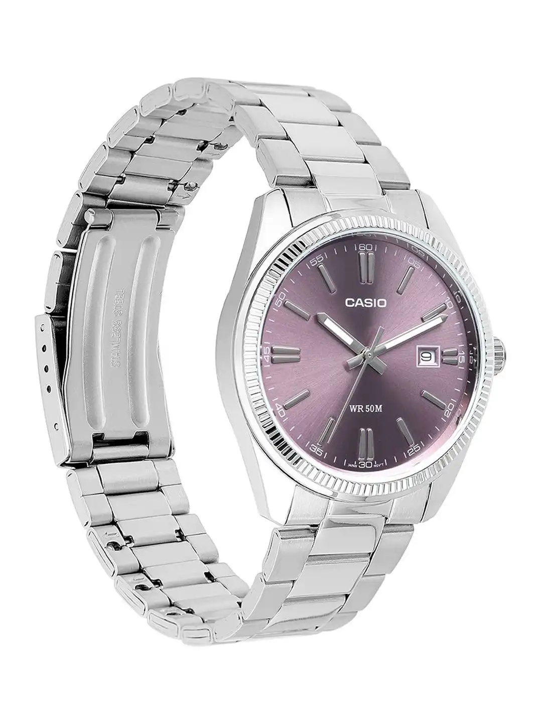Buy CASIO Men Round Dial & Stainless Steel Analogue Watch A2368