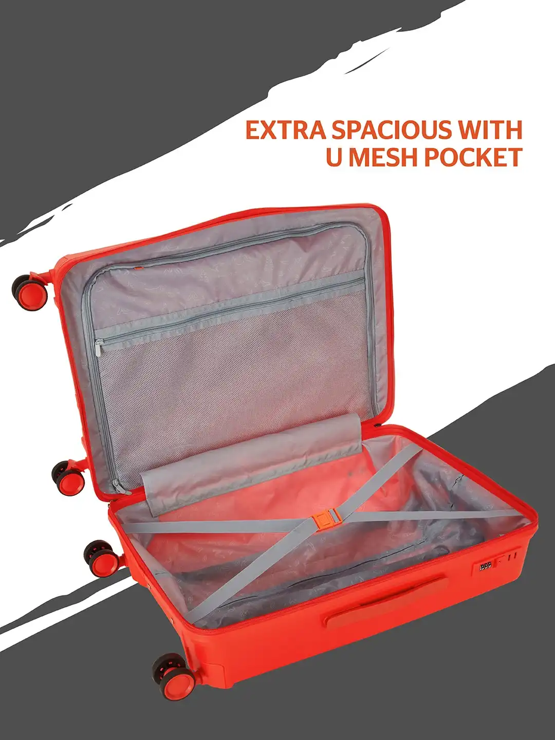 Buy Wildcraft Red Textured Onyx Cabin Trolley Suitcase - Trolley