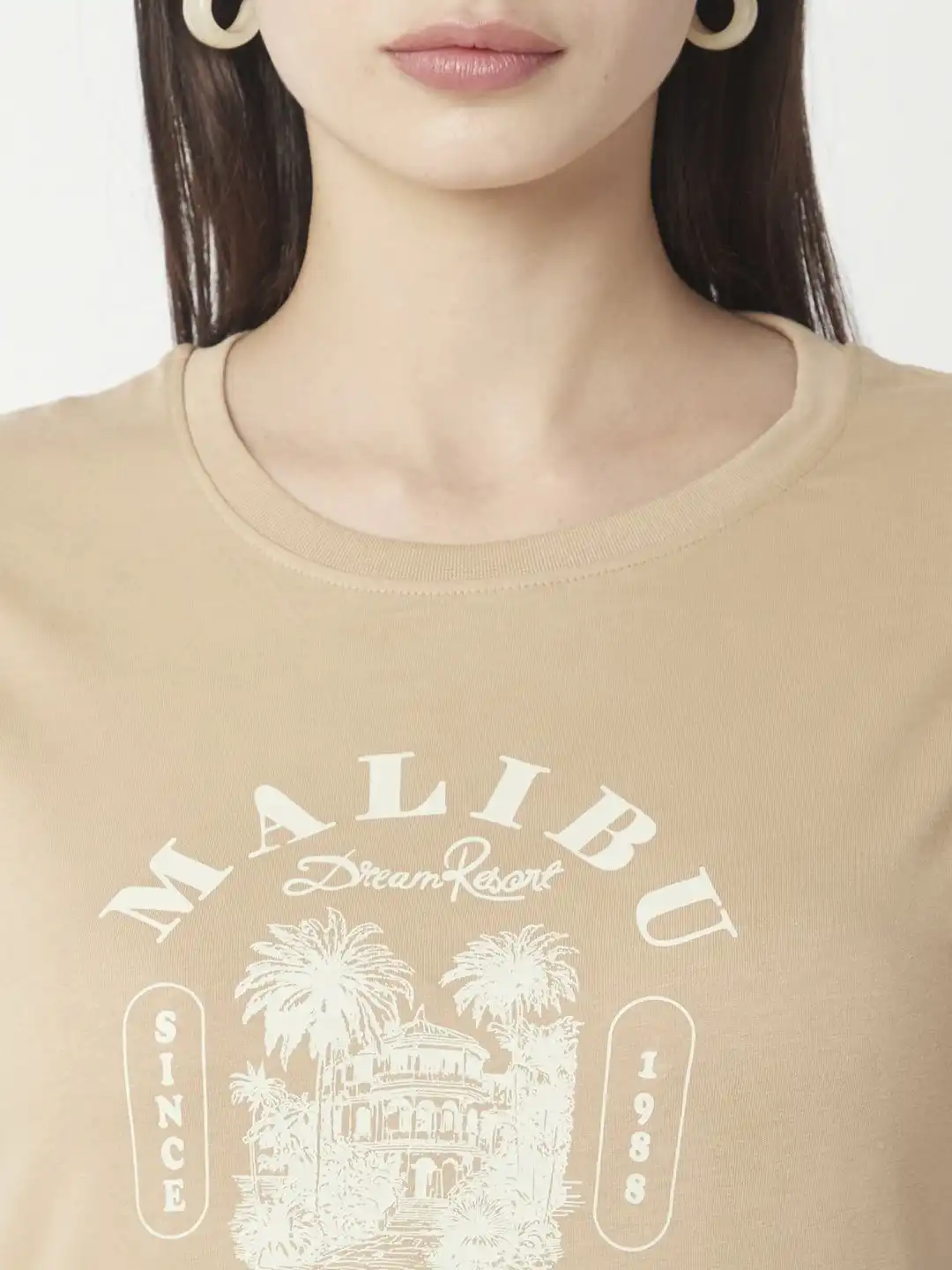 Buy R&B Women Graphic Short Sleeves T-shirt - Tshirts for Women