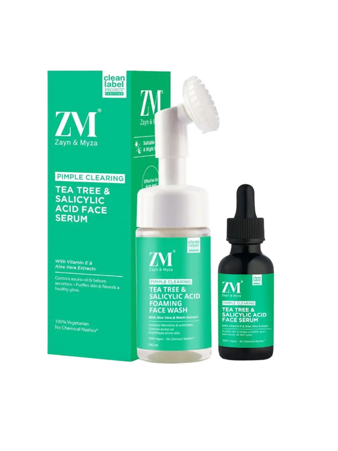 Buy ZM Zayn & Myza Set Of 2 Tea Tree Face Wash- 100 ml & Tea Tree