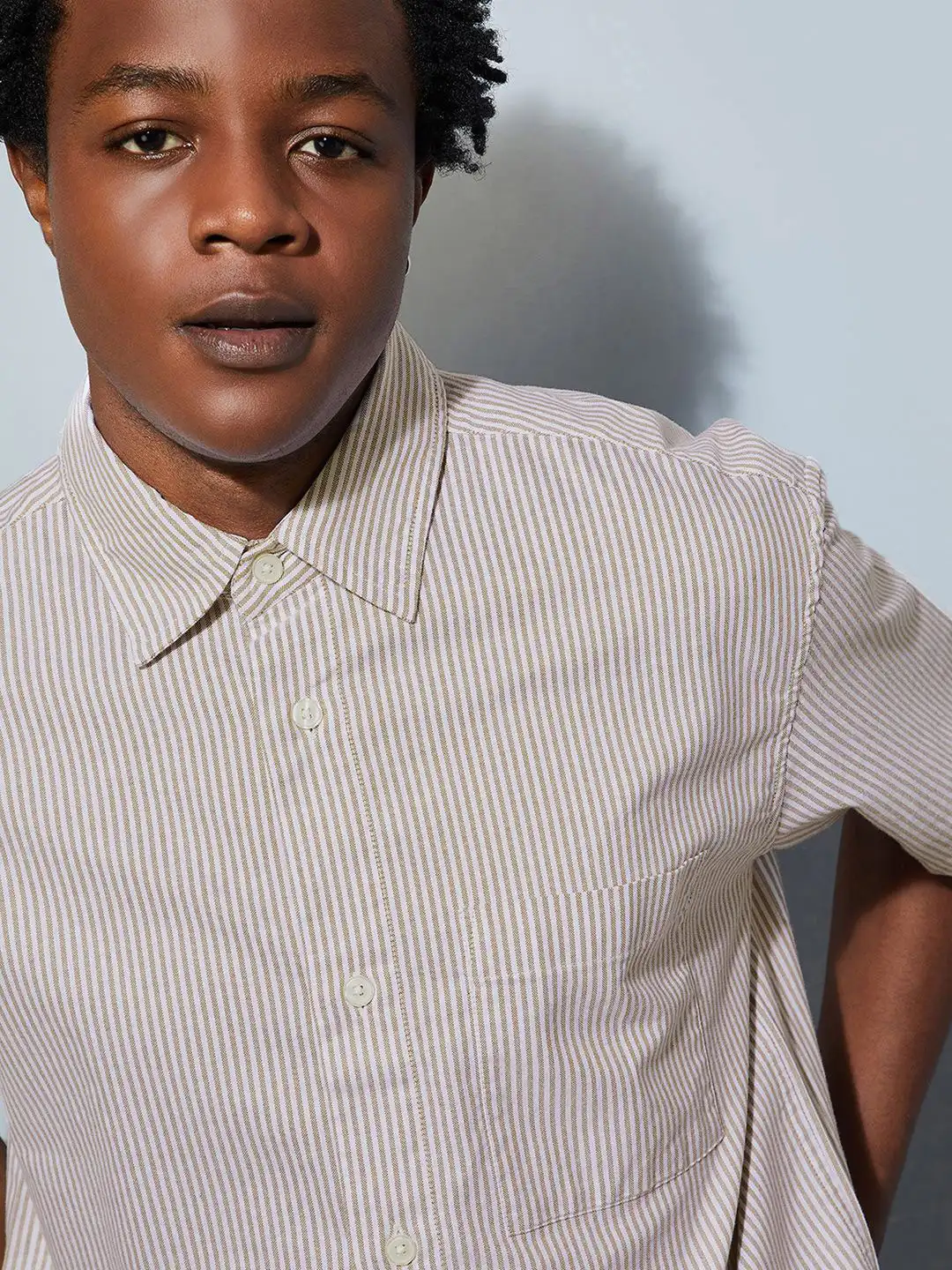 Buy max URB_N Men Boxy Fit Striped Shirt - Shirts for Men 31300780