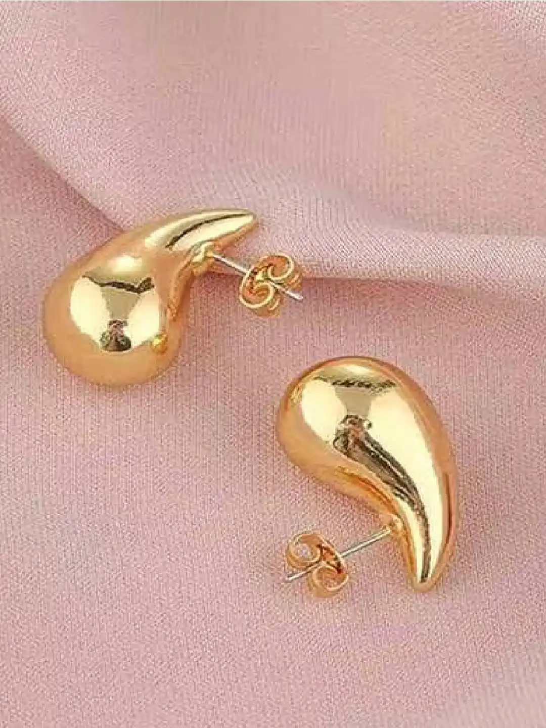 アクセサリー Me&Ro 10K Gold Teardrop Om Stud Earrings Buy RUHI COLLECTION Stainless Steel Gold-Plated Cubic Zirconia