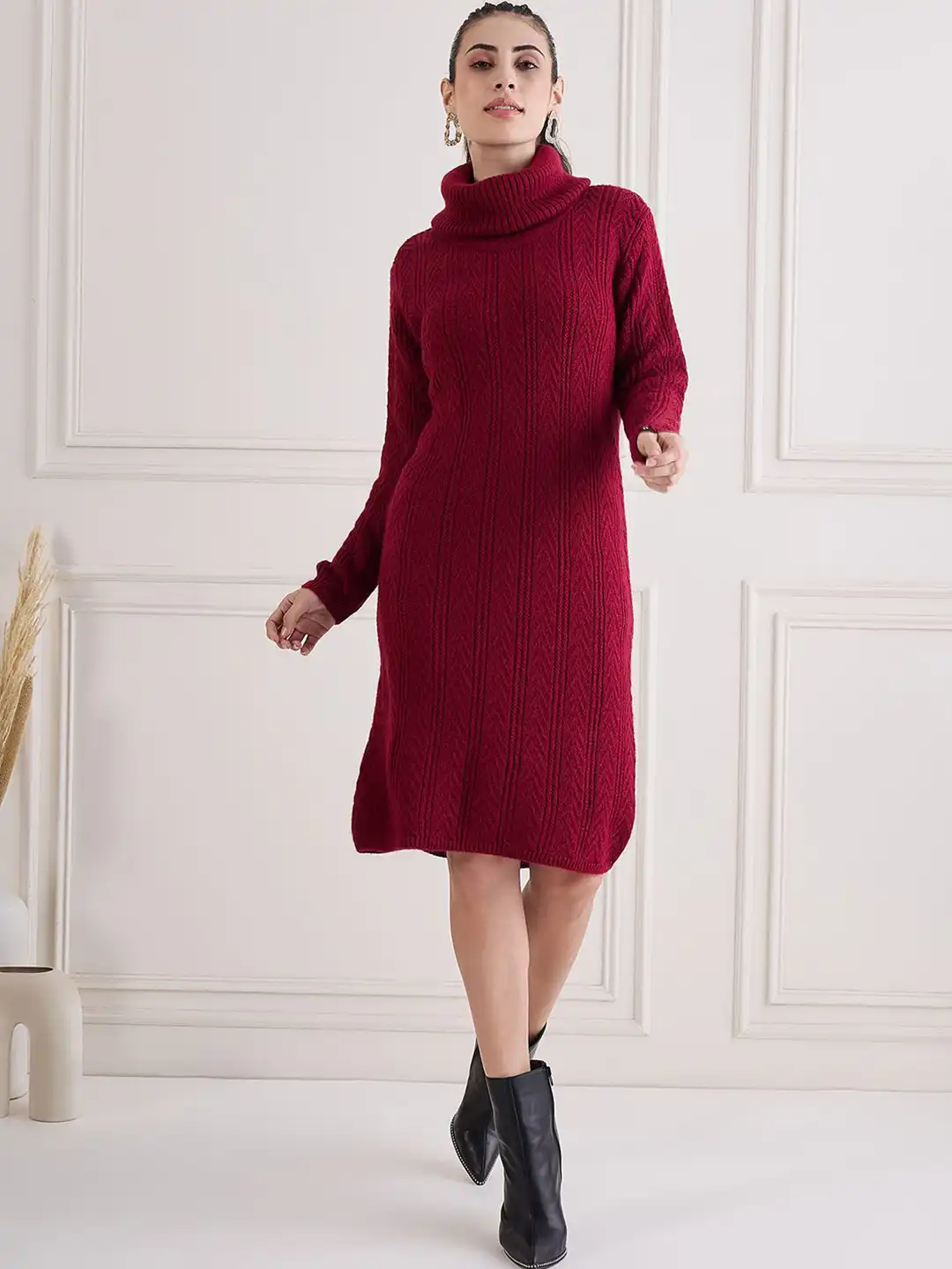 fit and flare winter dresses Karen Kane Three Quarter Sleeve Jersey Dress - Black main image 0