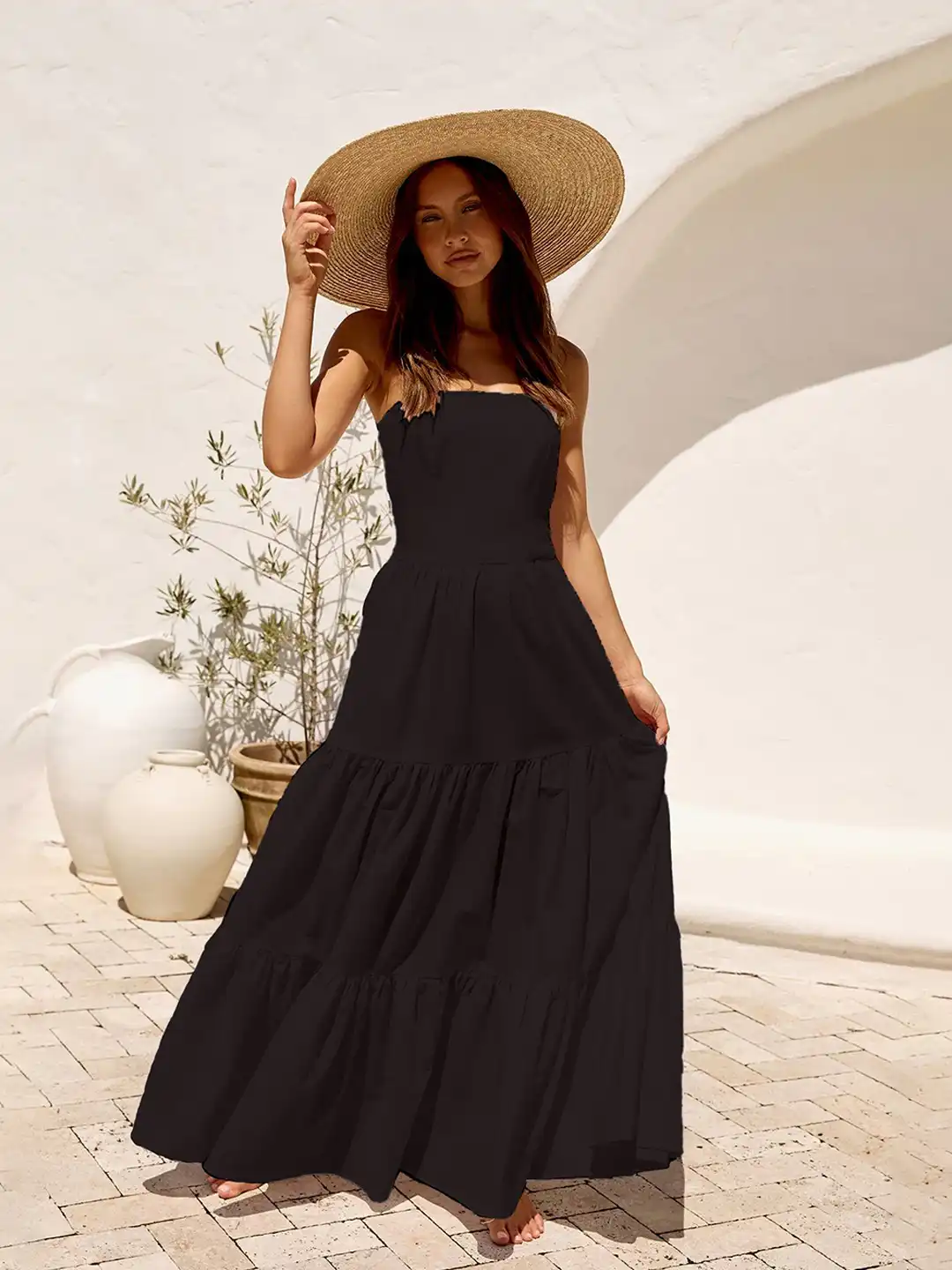 Buy ZYNG Women Strapless Bandeau Maxi Dress - Dresses for Women 31423957 | Myntra Buy ZYNG Women Strapless Bandeau Maxi Dress - Dresses for Women 31423957 | Myntra