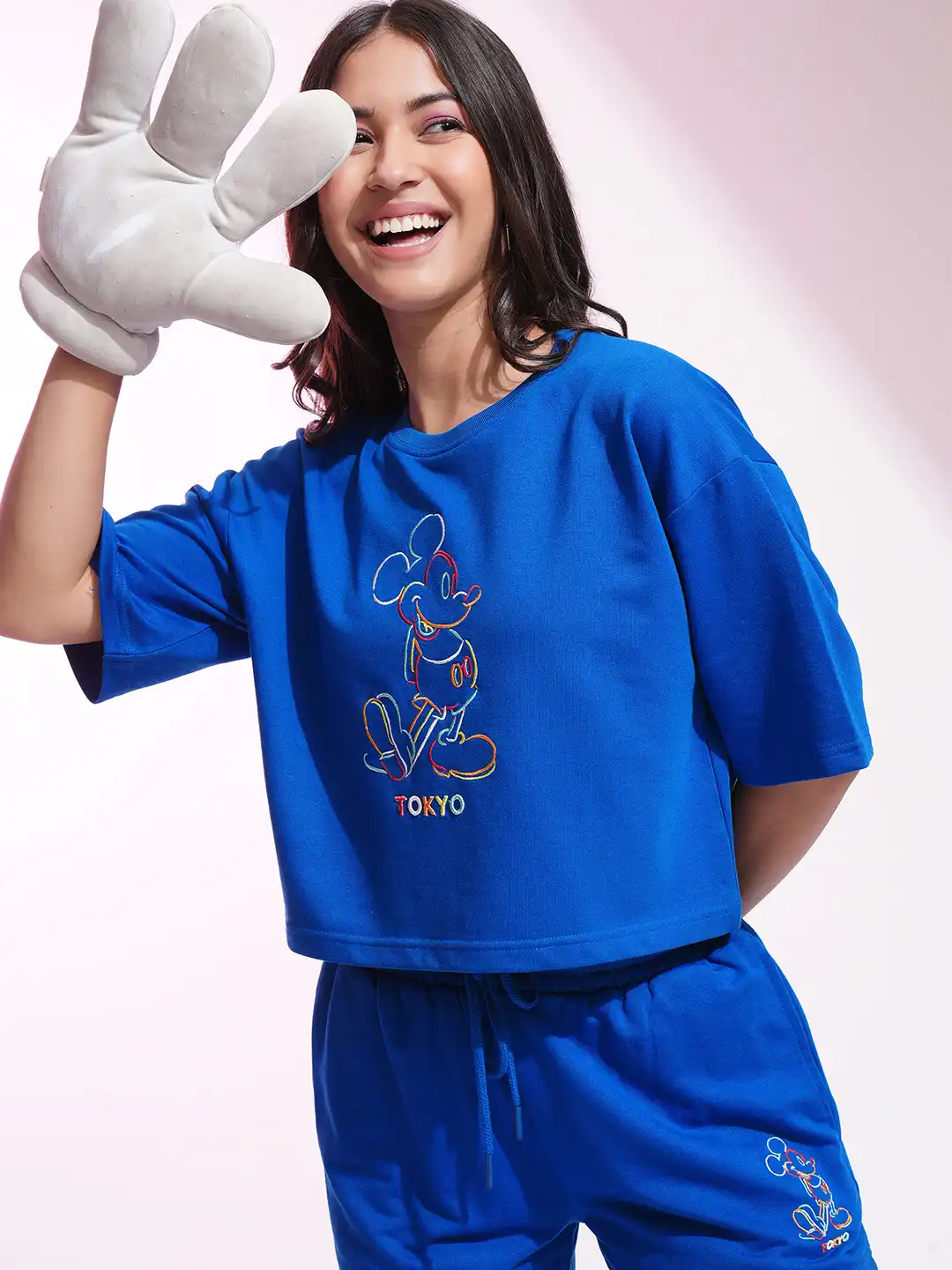 ミッキー! Buy Tokyo Talkies Disney Women Mickey Mouse Embroidered Tshirt