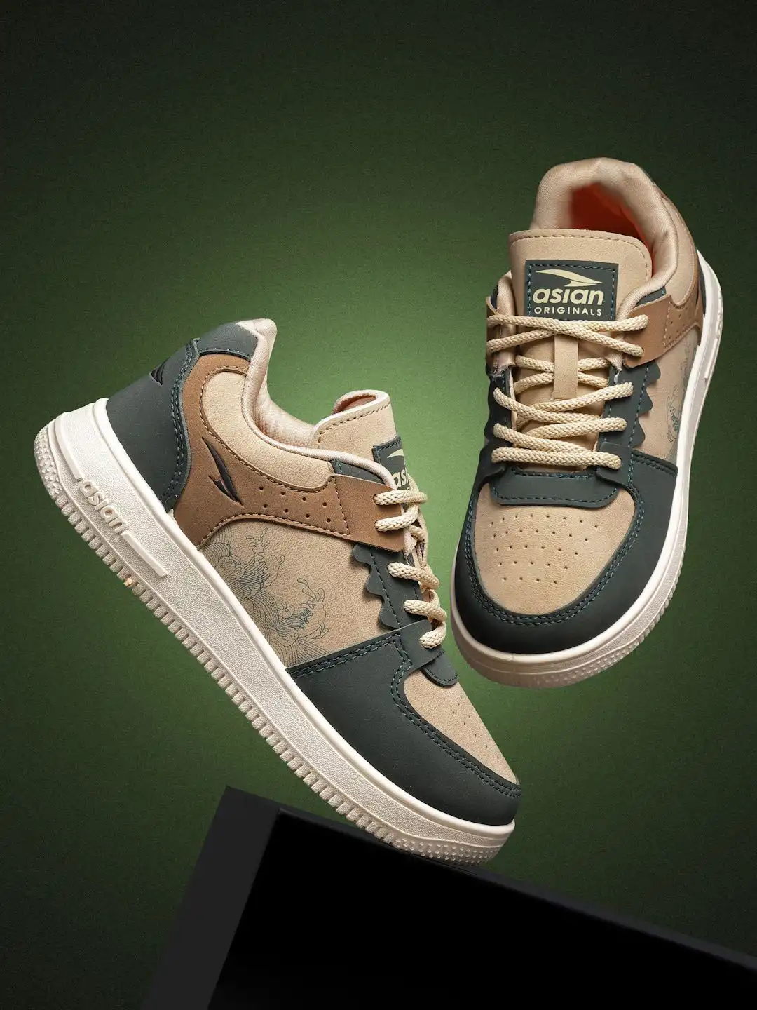 yu様 Buy ASIAN Men Colourblocked Round Toe Sneakers - Casual Shoes for