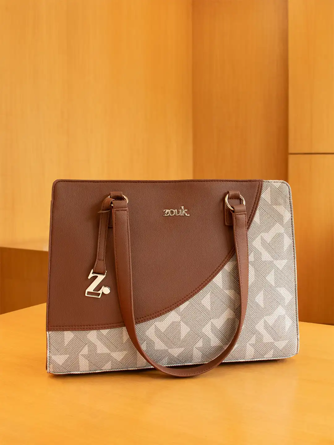 Buy ZOUK Aravalli Abstract Office Essential Tote Bag - Handbags