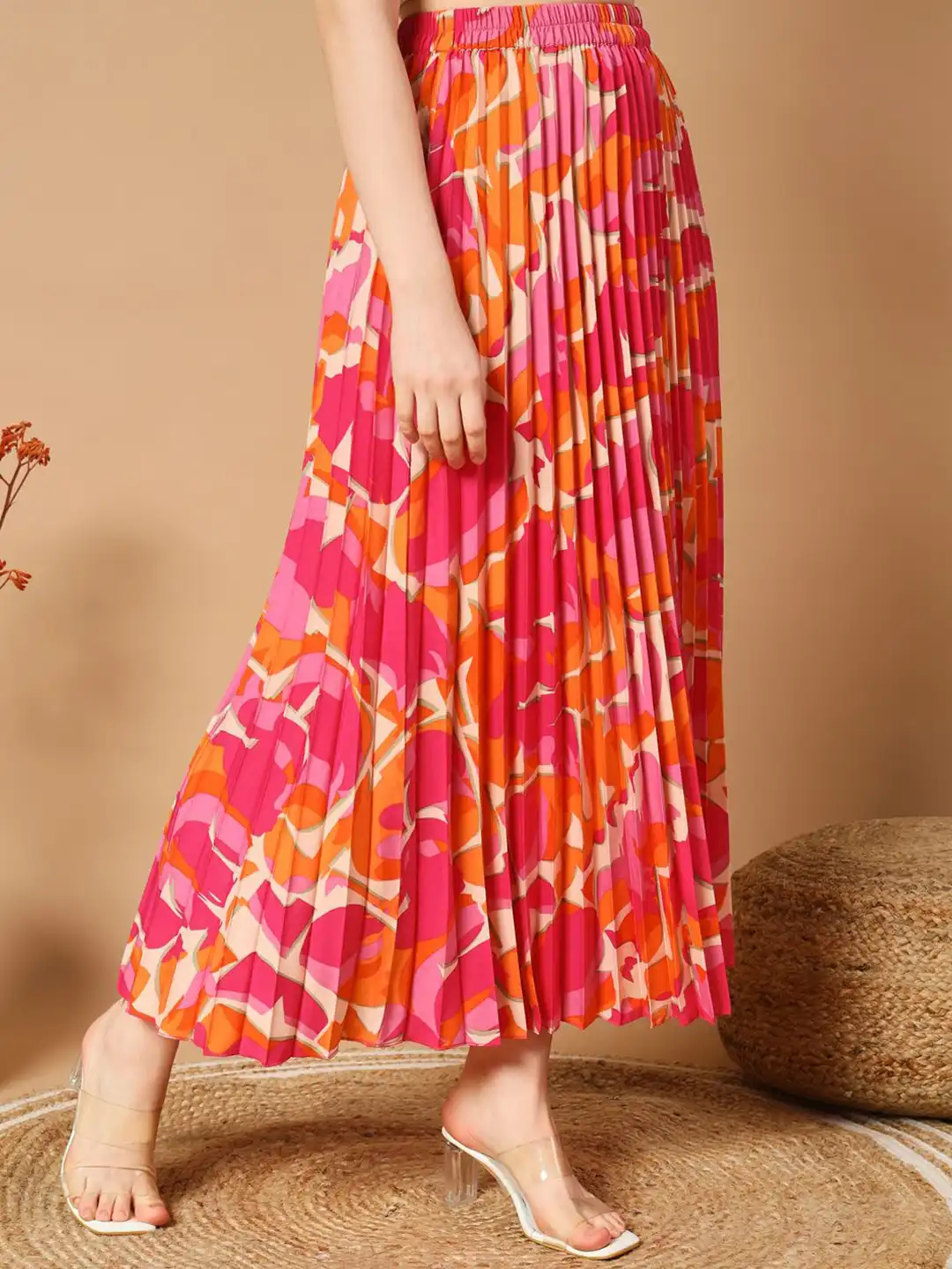 Buy ZWERLON Women Printed Flared Maxi Skirt - Skirts for Women