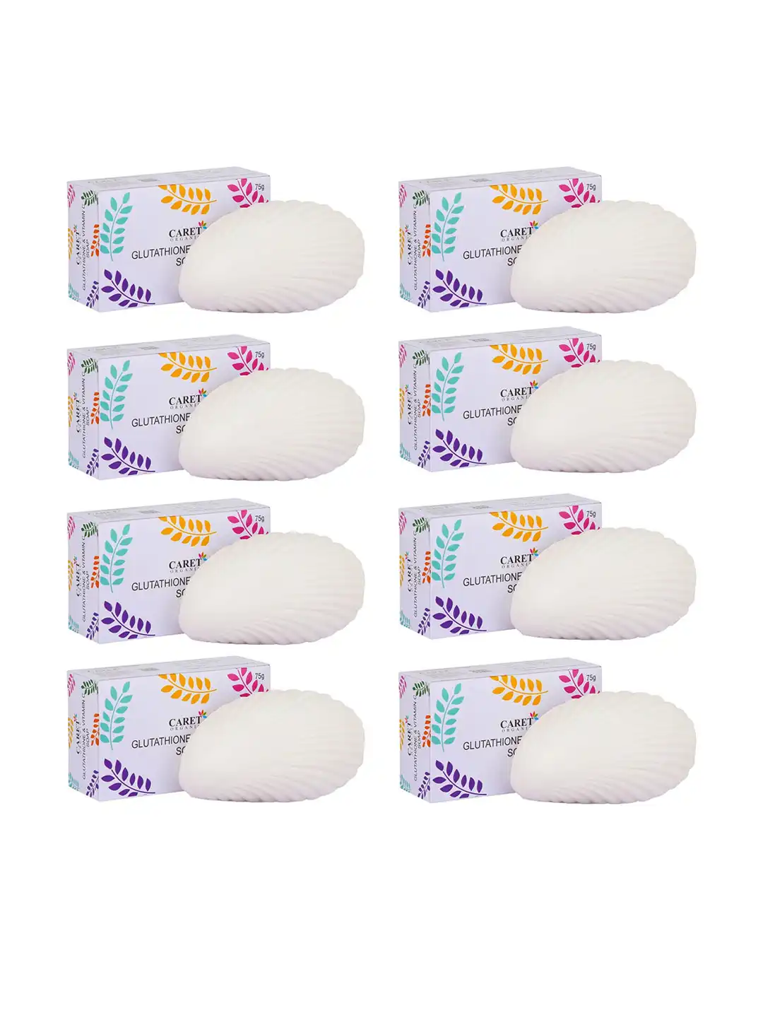 Buy CARET ORGANIC 8 Pcs Glutathione & Vitamin C Skin Lightening Soap-75g Each - Soap for Unisex 30943403