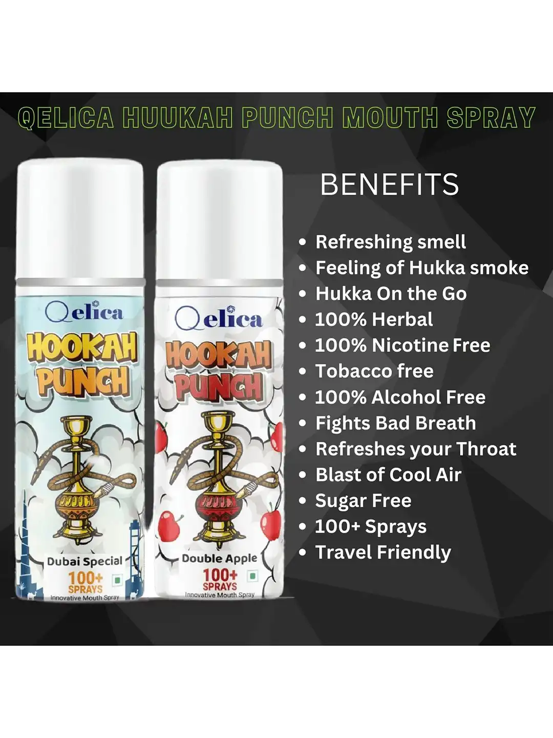 Buy Qelica Set Of 2 Hookah Punch Dubai Special & Double Apple