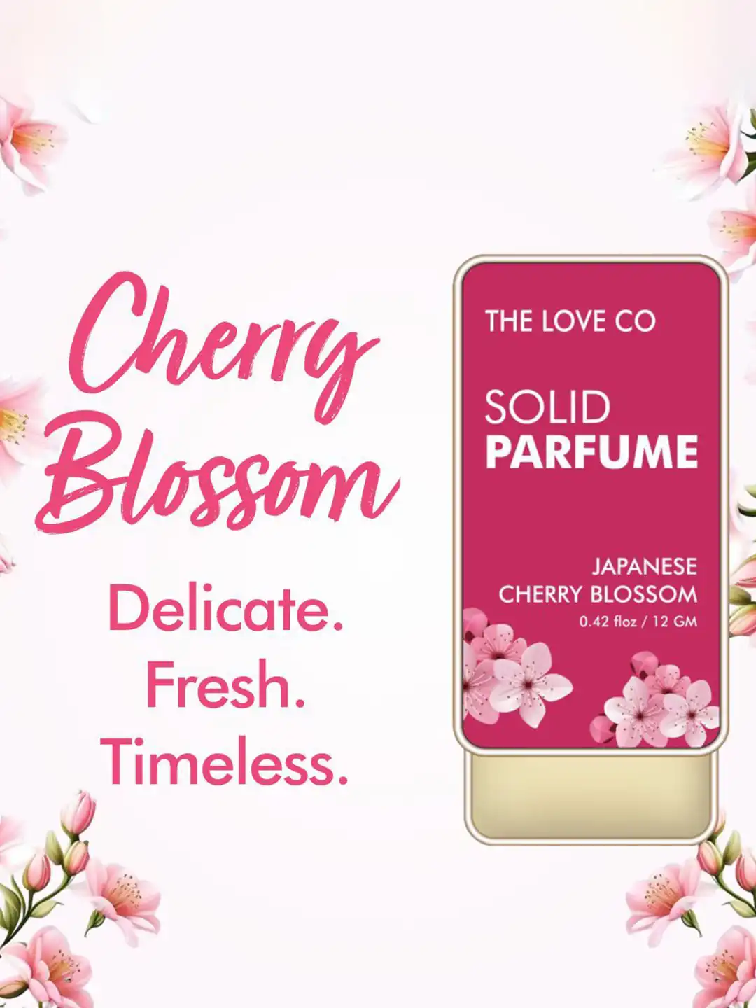 Buy The Love Co Japanese Cherry Blossom Solid Perfume- 12gm