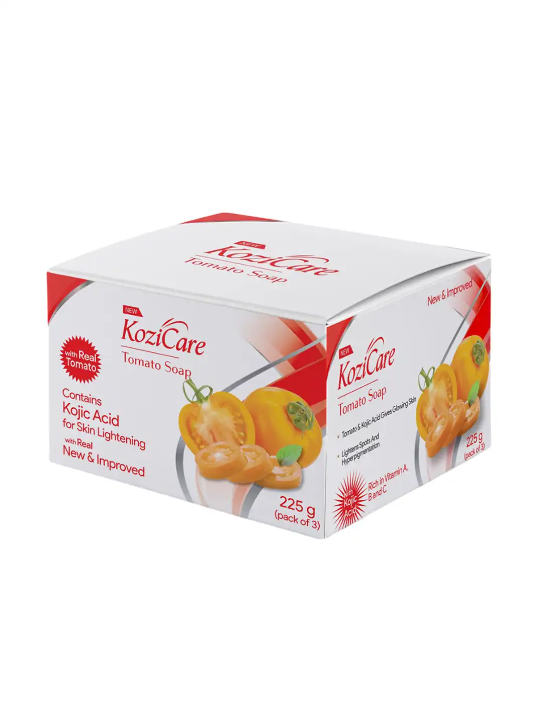 Buy KOZICARE Set Of 3 Kojic Acid - Glutathione & Tomato Soap- 75 g