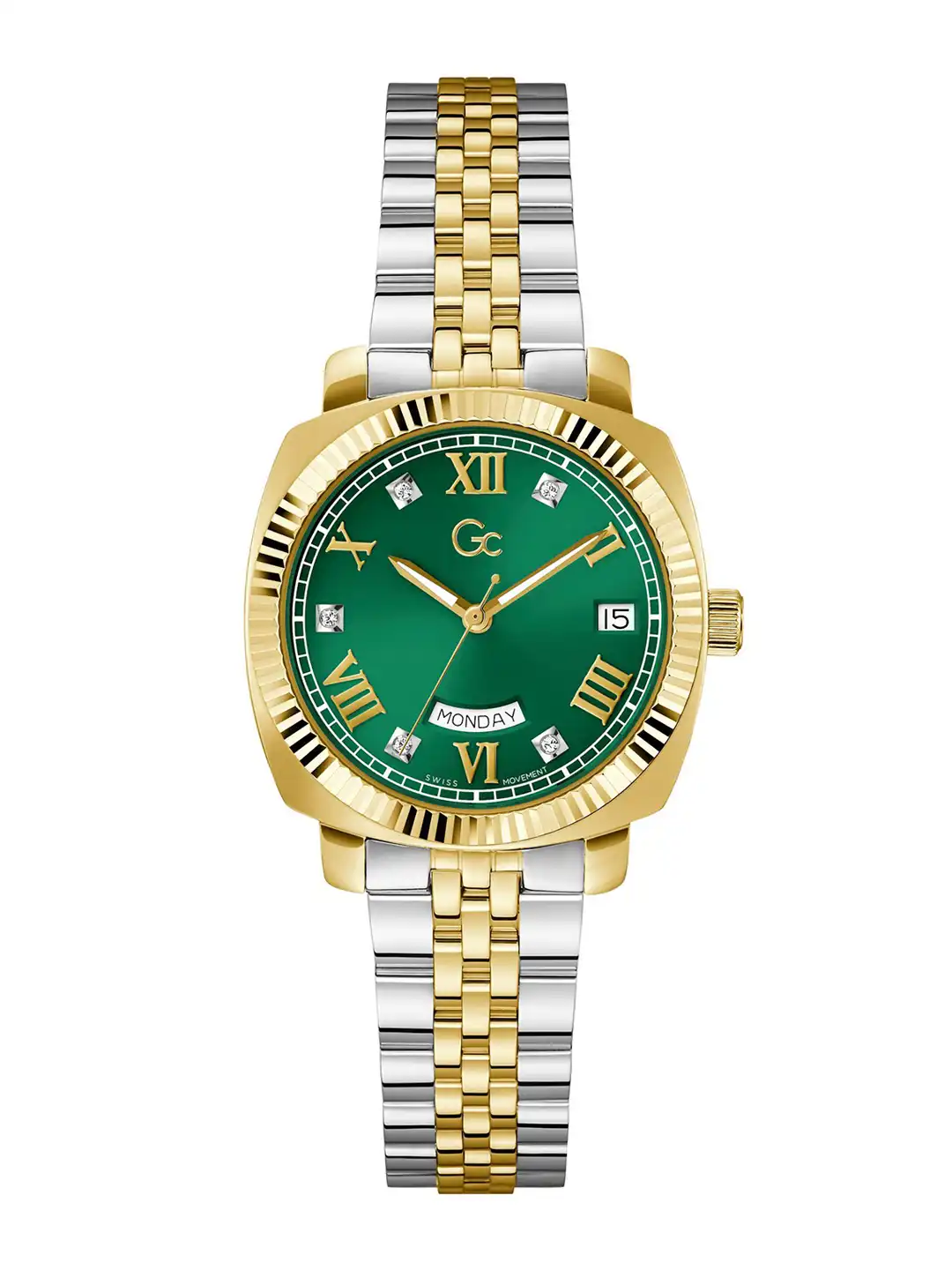 Buy Guess Collection Square 34mm Green Dial Analog Women Watch