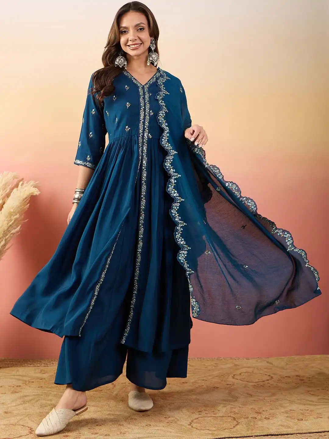 silk dress kurti Silk Long Kurta Frock Style Long Kurti Gown Frock Style Designer Kurti Georgette Long Frock