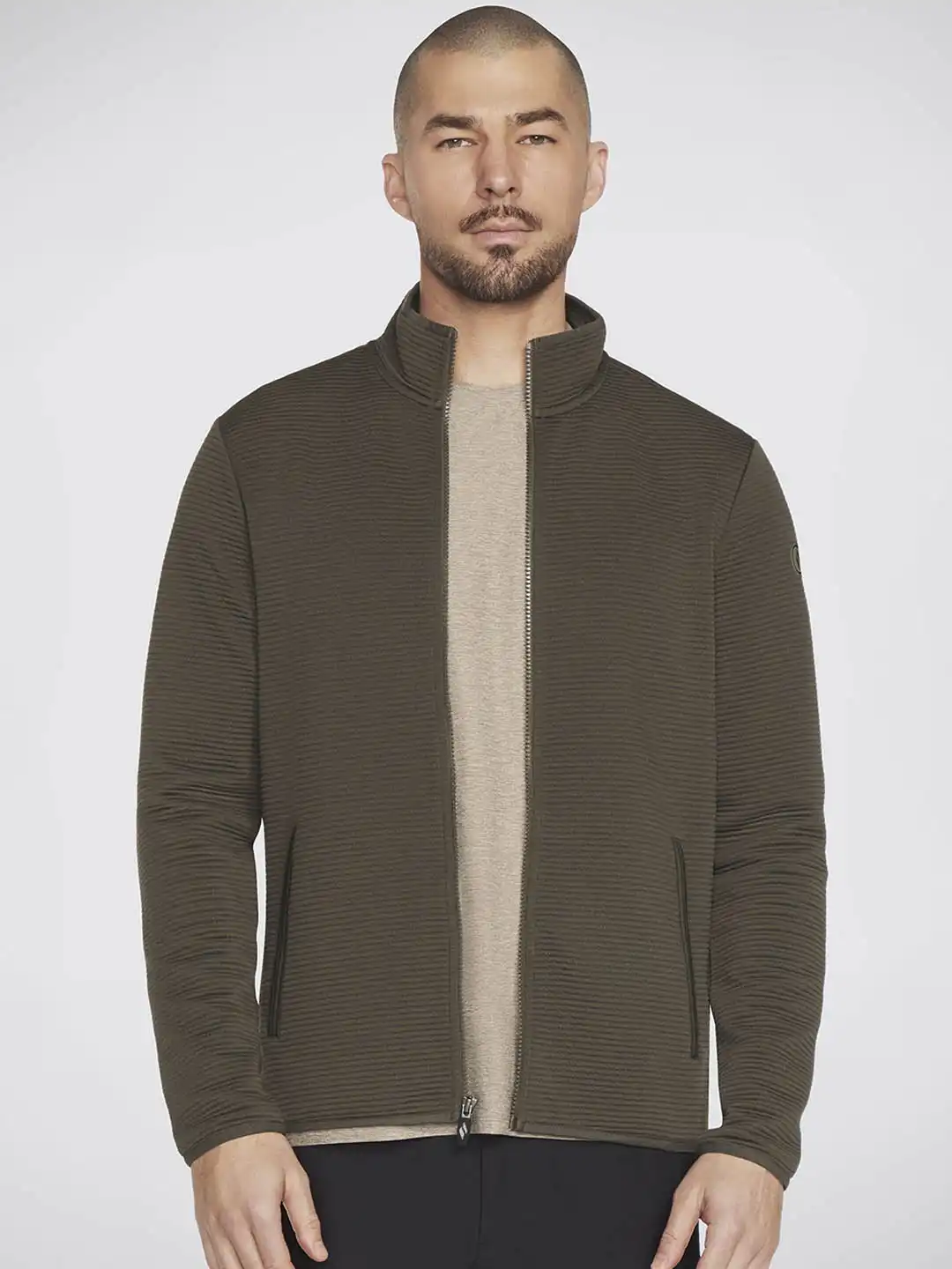 Buy Skechers Men The Hoodless Hoodie Ottoman Open Front Jacket