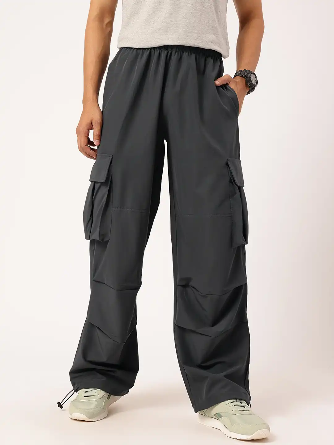 Buy Kook N Keech X fwd Men Parachute Cargo Track Pants - Track