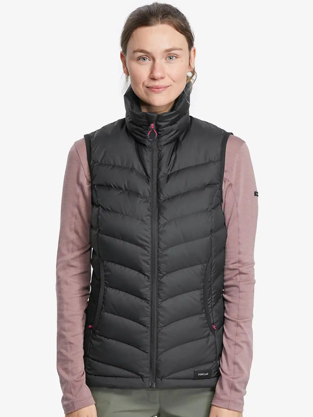 Buy Decathlon FORCLAZ - Women Sleeveless Stand Collar Padded
