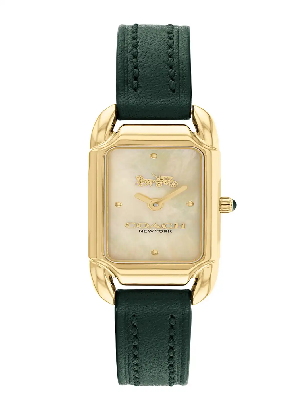 Buy Coach Women Cadie Mother of Pearl Leather Analogue Watch