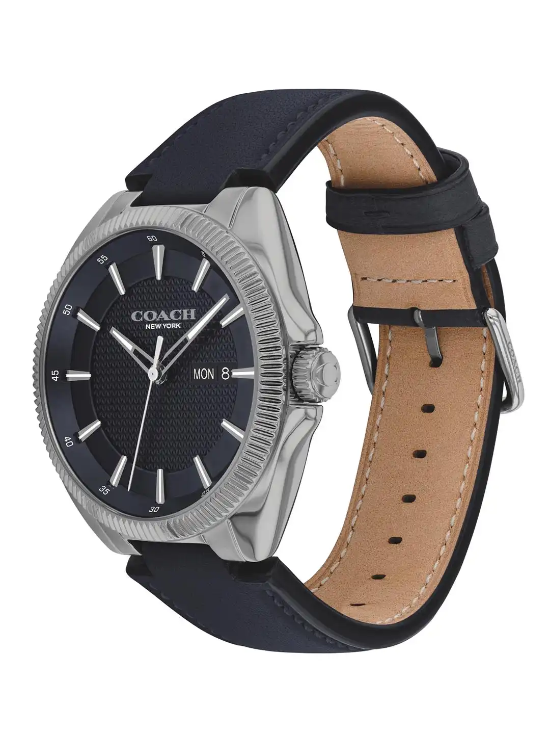 Buy Coach Men Jackson Patterned Dial & Leather Straps Analogue