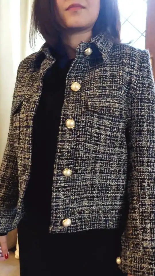 Buy all about you Self Design Tweed Tailored Jacket - Jackets for