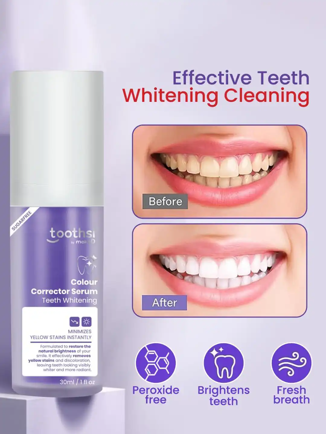 確認ホワイトニング Buy toothsi Colour Corrector Serum Teeth Whitening- 30 ml
