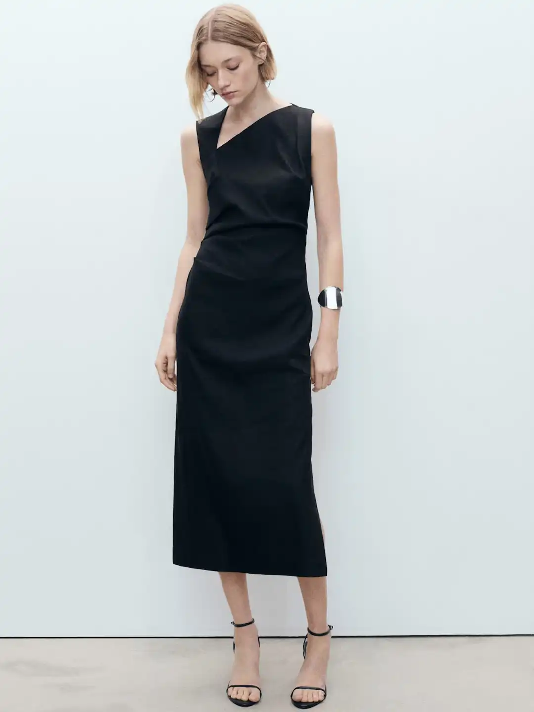 Buy MANGO Asymmetrical Neckline Dress - Dresses for Women 33369057 | Myntra Buy MANGO Asymmetrical Neckline Dress - Dresses for Women 33369057 | Myntra