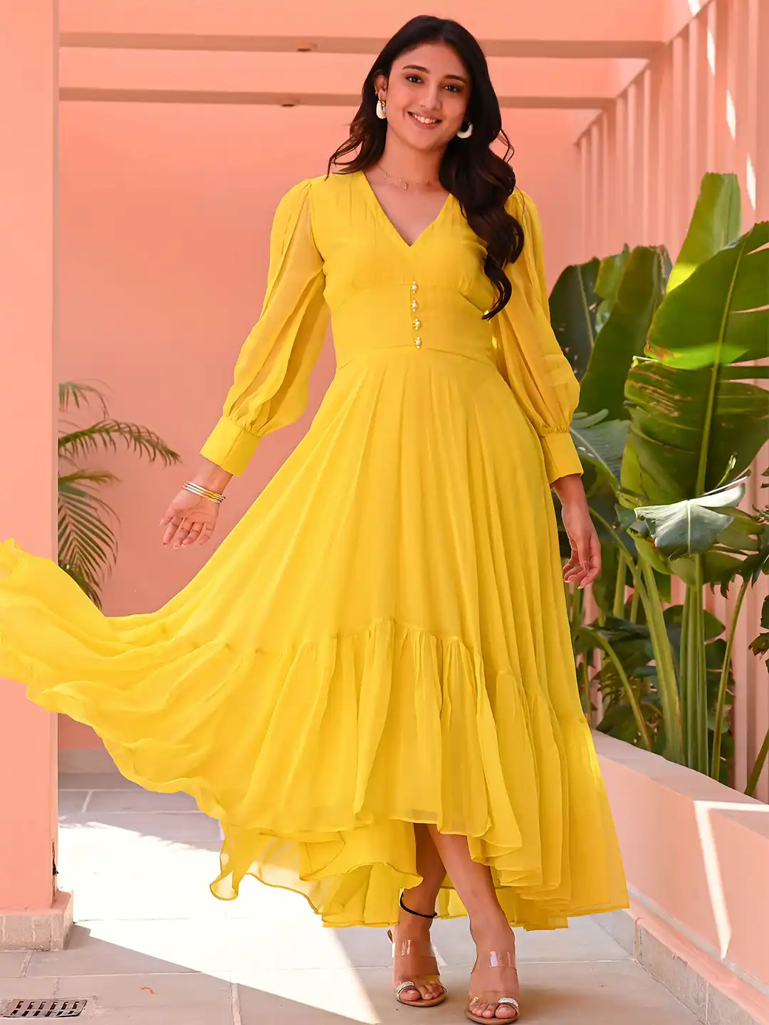 fit and flare organza dress Marsoni Organza Fit and Flare Evening Dress MV1365 main image 1