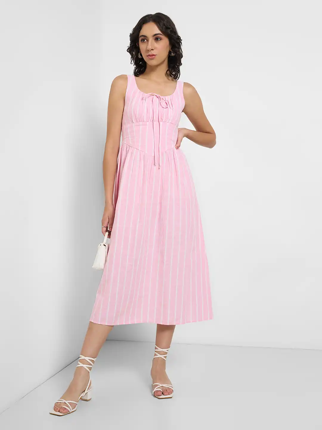 Buy Honey by Pantaloons Women Striped Square Neck Cotton Fit