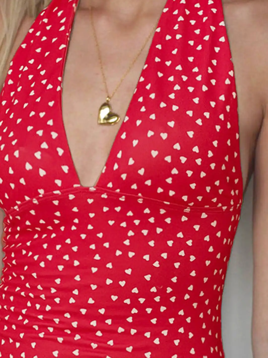 Buy Outzidr Red Polka Dot Halter Neck Top - Tops for Women