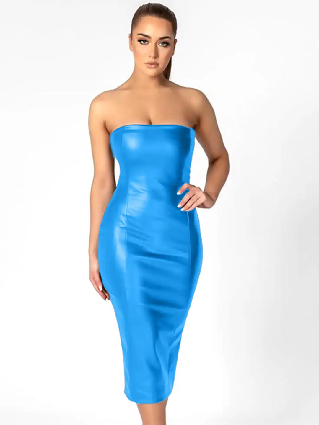 Buy StyleCast Blue Strapless Bodycon Midi Dress - Dresses for Women 26963098 | Myntra Buy StyleCast Blue Strapless Bodycon Midi Dress - Dresses for Women 26963098 | Myntra