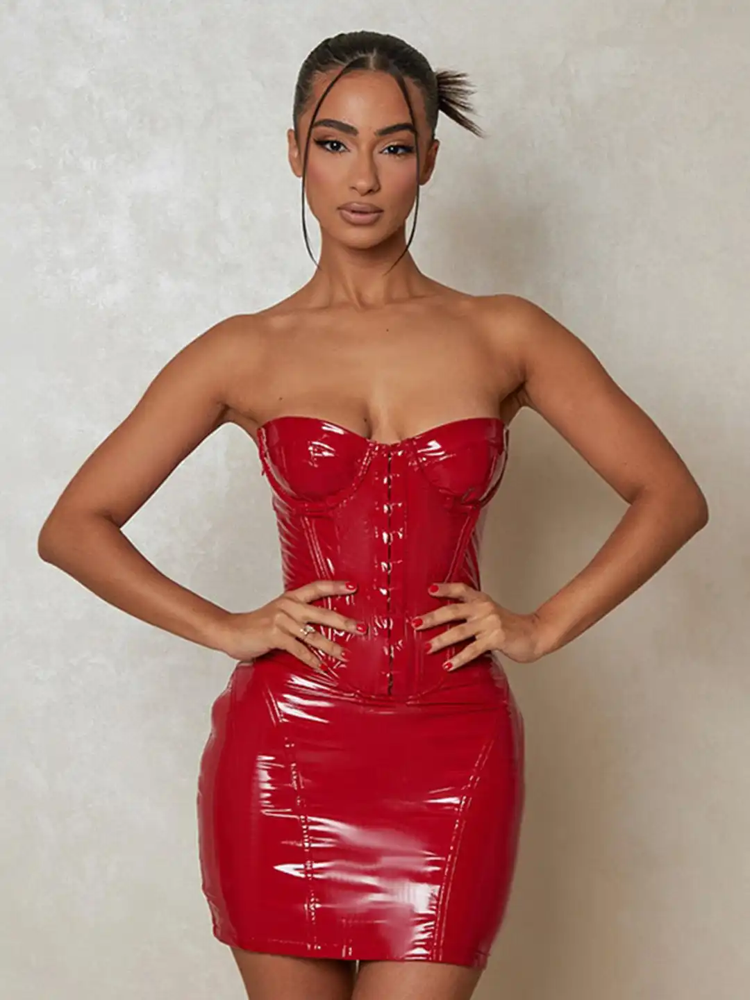 Buy StyleCast Red Corset Mini Dress - Dresses for Women 26089088