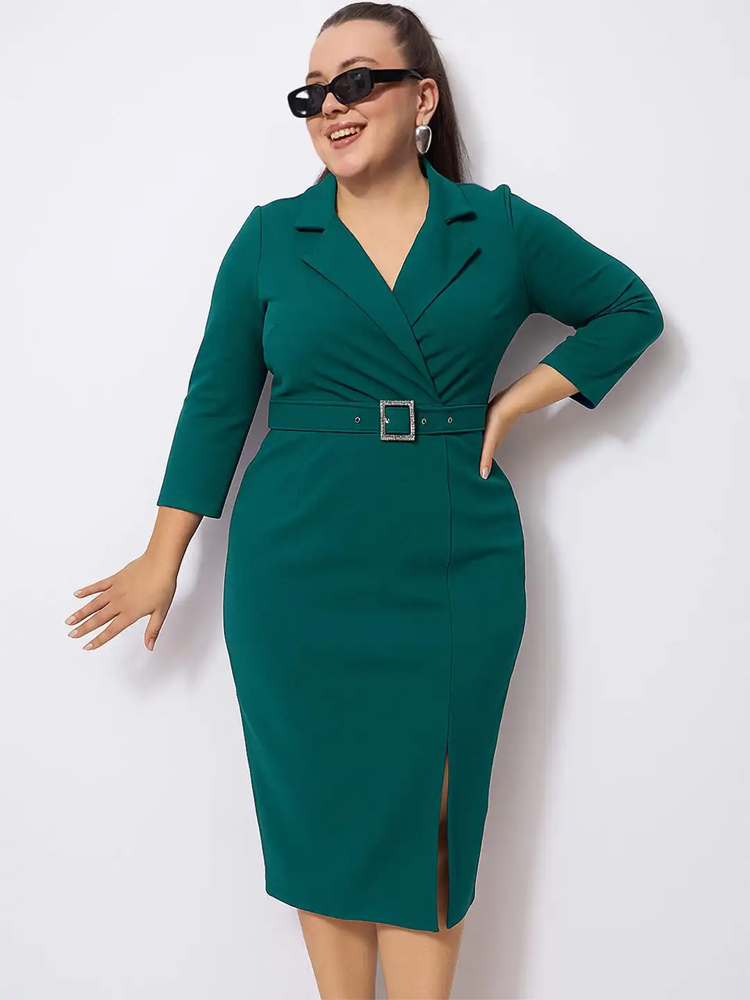 sassafras women's sheath midi dress product info and reviews Buy SASSAFRAS Women Curve Belted Sheath Midi Dress - Dresses for Women  33749199