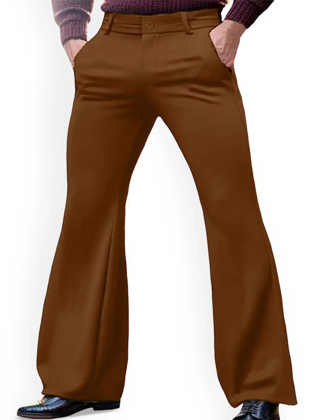 Buy StyleCast x Revolte Men Easy Wash Mid Rise Bootcut Trousers