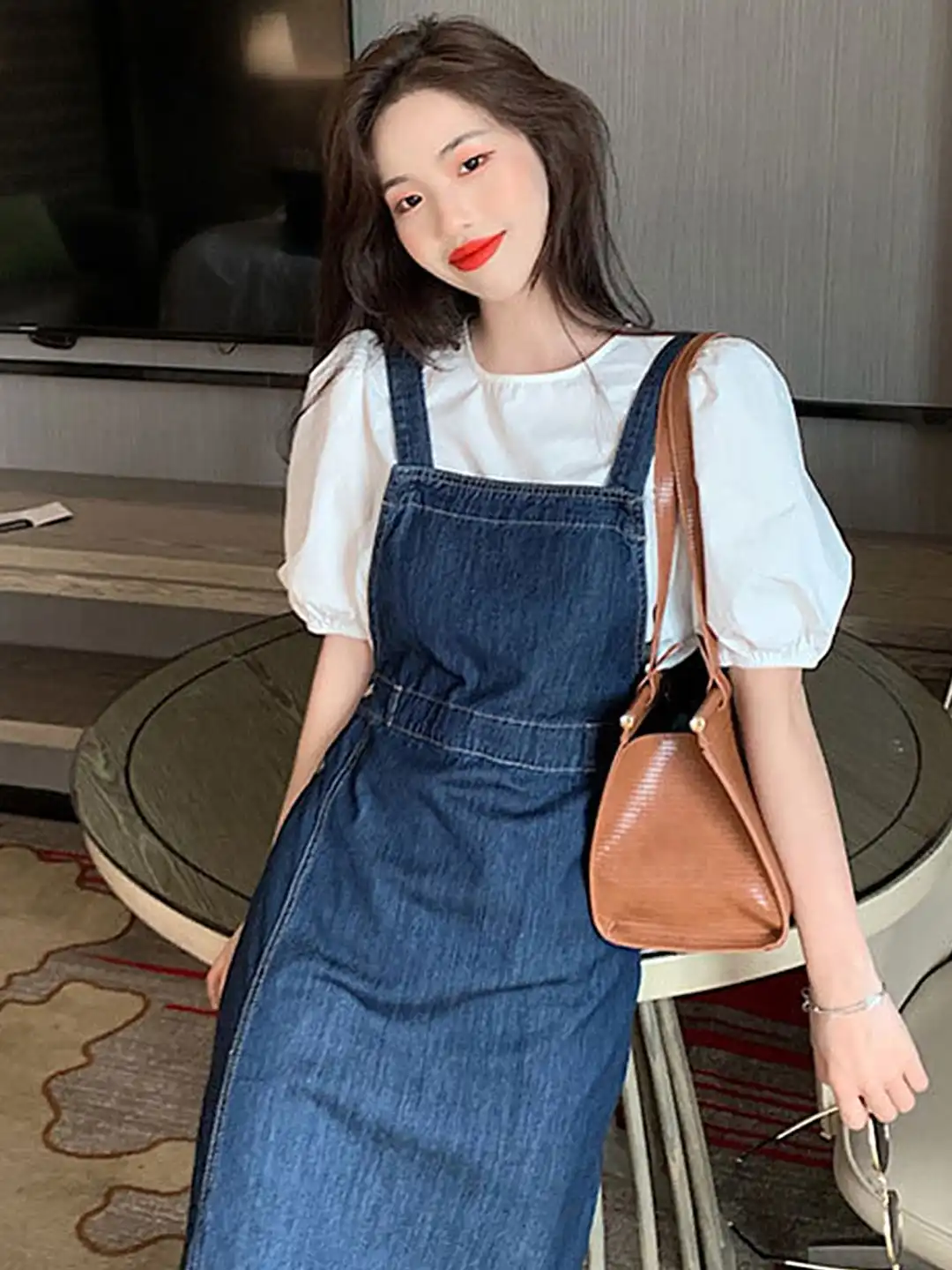 Buy LULU & SKY Pinafore Midi Dress - Dresses for Women 30008913