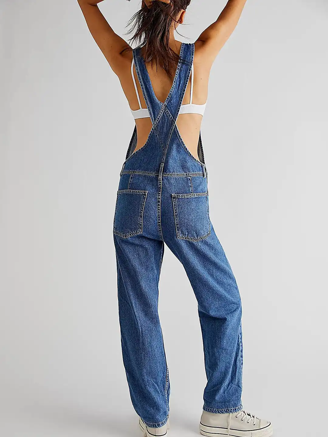 Buy LULU & SKY Straight-Fit Denim Dungaree - Dungarees for Women