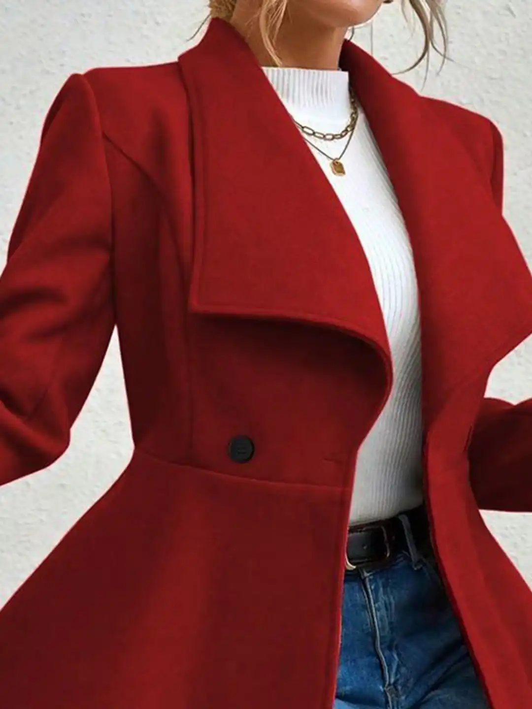 Buy StyleCast x Revolte Women Double-Breasted Overcoat - Coats for