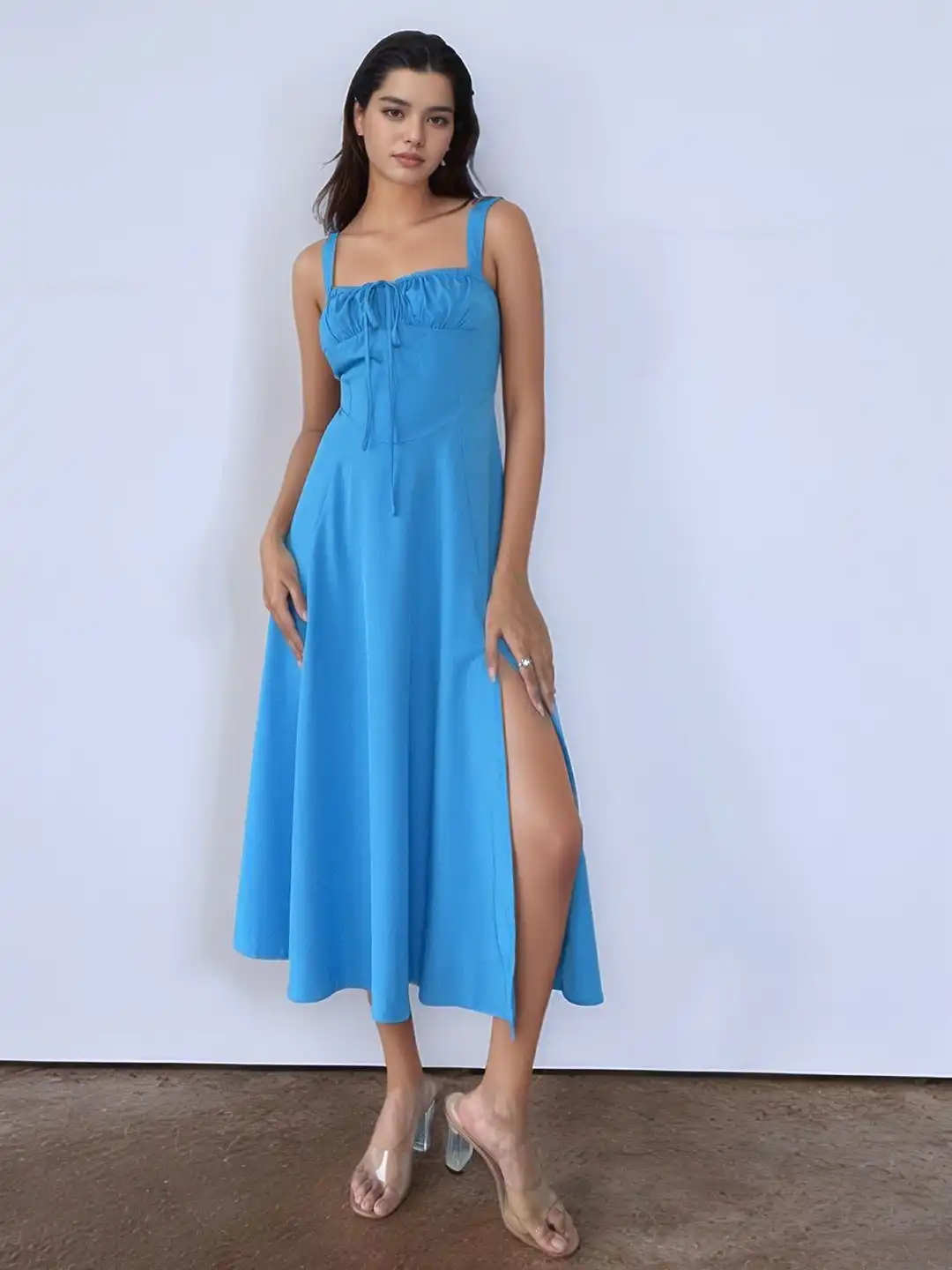 sachin and babi light blue dress AMARA MIDI DRESS  LUXE FEMININITY