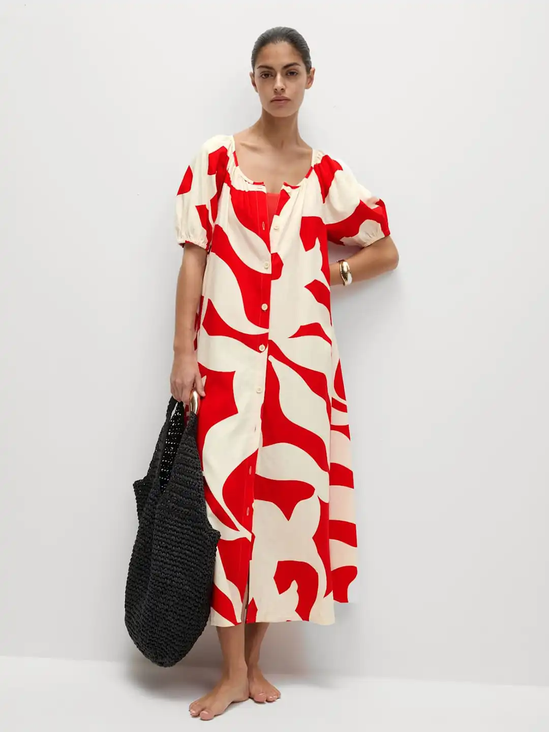 Buy Marks & Spencer Linen Rich Printed Midi Swing Dress - Dresses for Women 33453690 | Myntra Buy Marks & Spencer Linen Rich Printed Midi Swing Dress - Dresses for Women 33453690 | Myntra